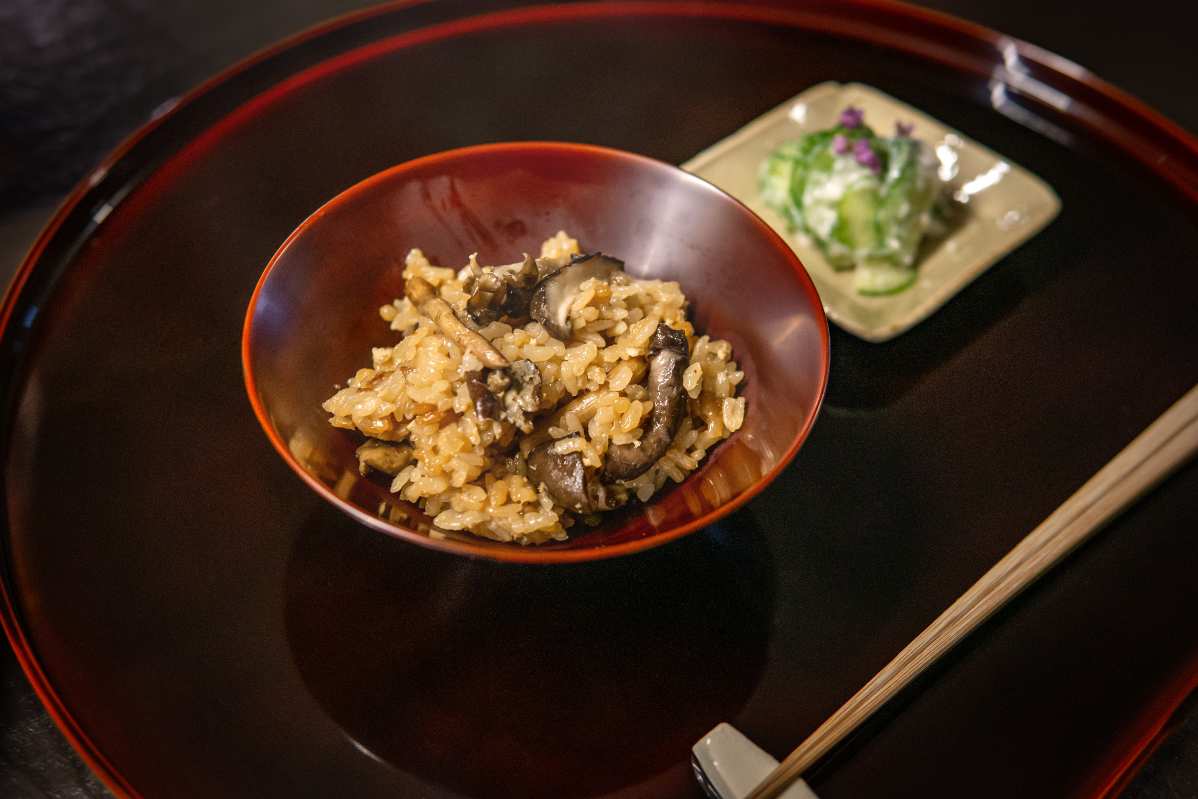 Seasoned rice with mushrooms – Anaori
