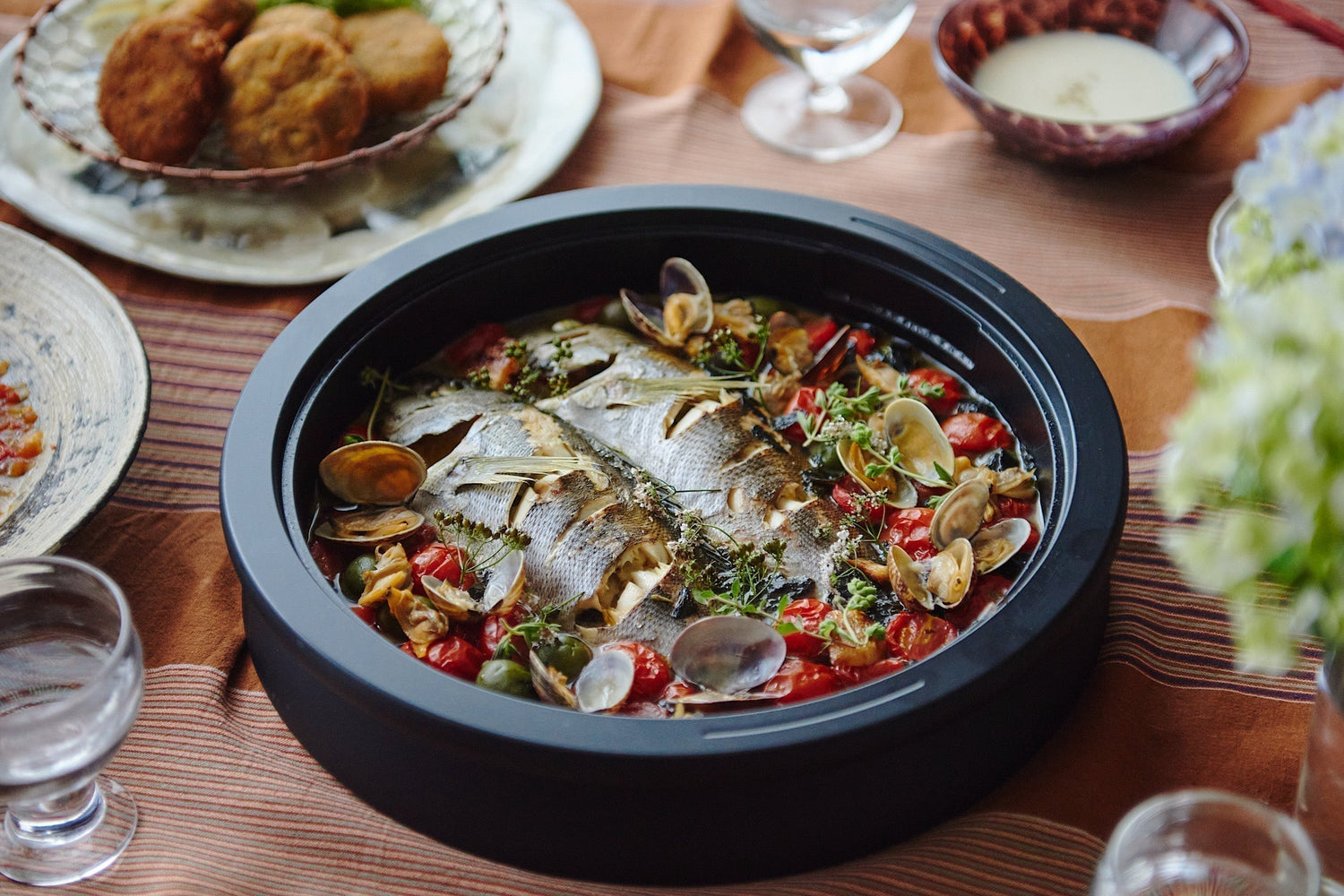 Aqua Pazza of Grunt Fish with Fragrant Nori Seaweed