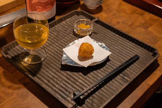 Baked Sweet Potato and Blue Cheese Croquettes with Apple and Cumin Jam